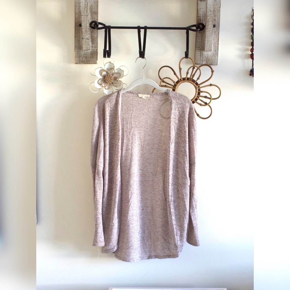 Neutral cardigan sweater
